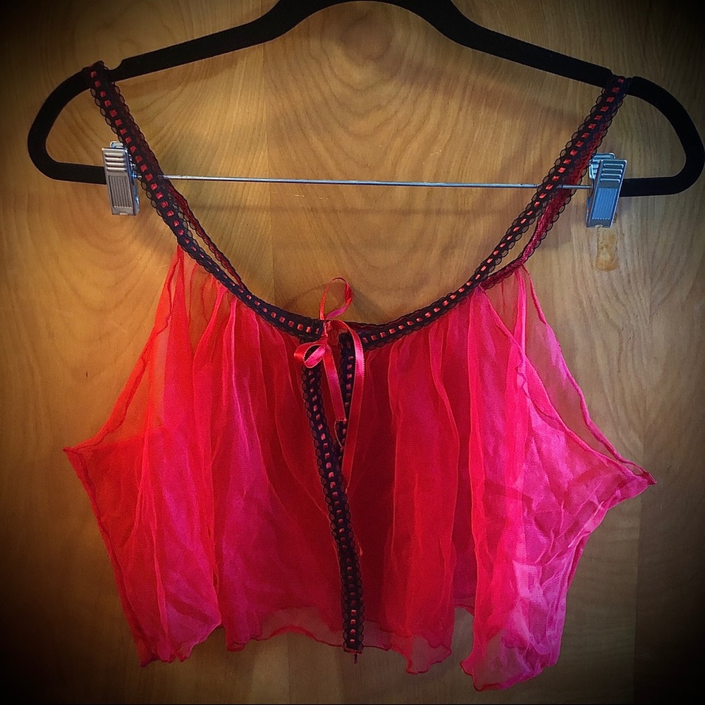 Plus size negligee top vintage 70’s